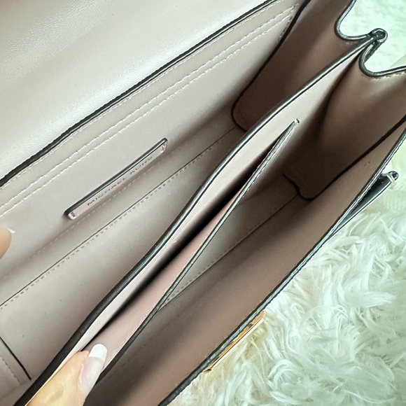 Michael Kors Lita Brown and Pink Crossbody Bag - Picture 12 of 13